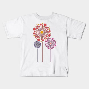 Dandelion flower sticker Kids T-Shirt
